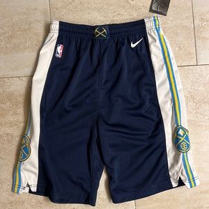 Boys Nike DRI-FIT Denver Nuggets shorts.